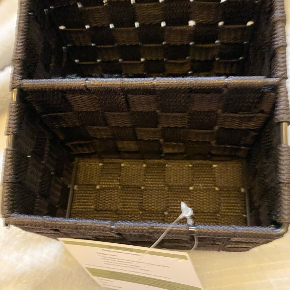 New Elegant Dark Woven Basket Set